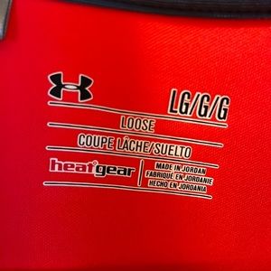 Men’s red Under Armour large shirt